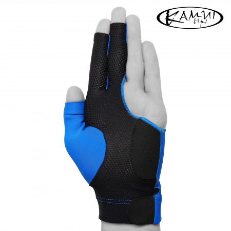 Бильярдная перчатка Kamui QuickDry синяя  (XS, S, M, L, XL, XXL)